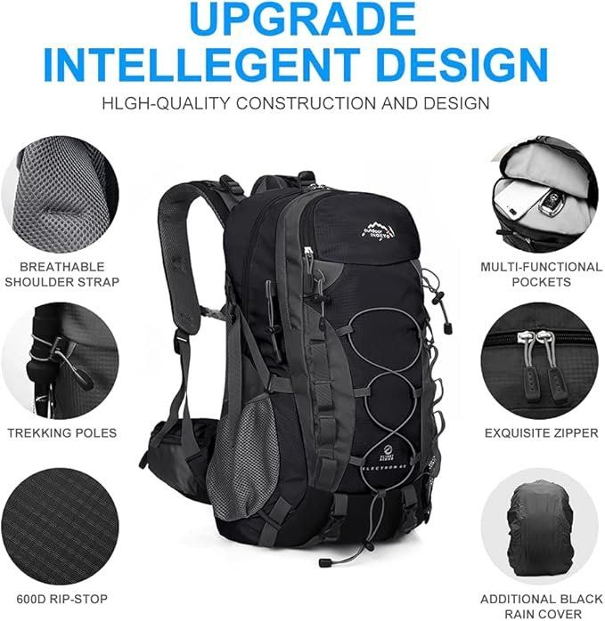 Zaini: Leichter Trekking Wanderrucksack 40L – Nuovo e nell'imballaggio originale da Geneve venduto da Titi2008 7