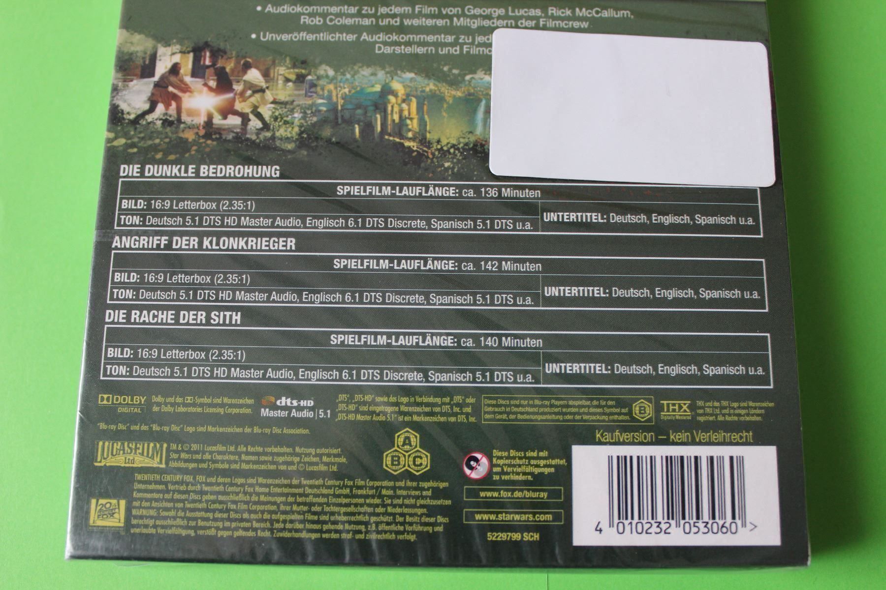 Alle DVDs: Star Wars Episode 1-3 3BDs originalverpackt – Neu und originalverpackt aus Tübach von JamesStone 4