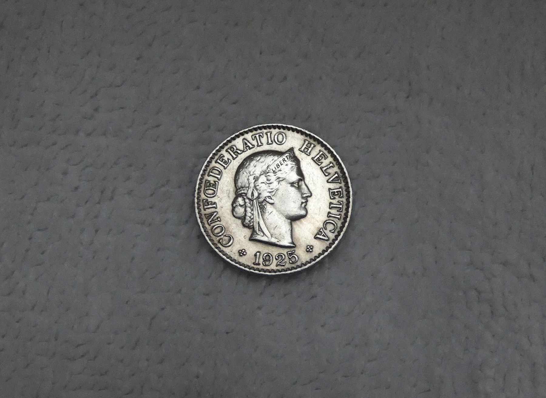 Tutti le monete: 5 centimes/rappen 1925 – Usato da Nyon venduto da Ilmi09