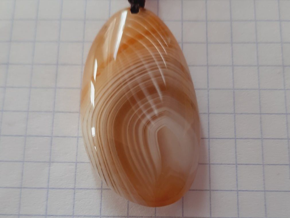 Anhänger: Pendentif en Agate avec cordon noir – Gebraucht aus Les Brenets von glo_267f