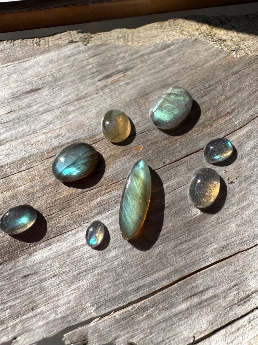 Pietre preziose: Labradorit Cabochons  ECHT!!!   top Farben/Glanz – Nuovo e nell'imballaggio originale da Leuggern venduto da gemshow 5