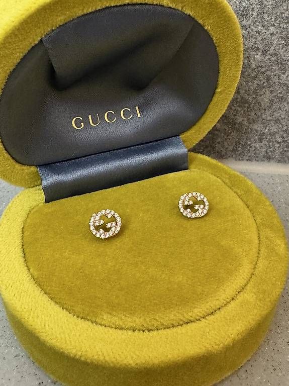Ohrringe & -stecker: Gucci Interlocking Ohrstecker mit Diamanten – Gebraucht aus Schaffhausen von AG2013 1