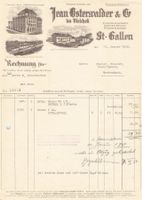 St.Gallen , Ilustrierte Geschäftsbrief J.Osterwalder Col.