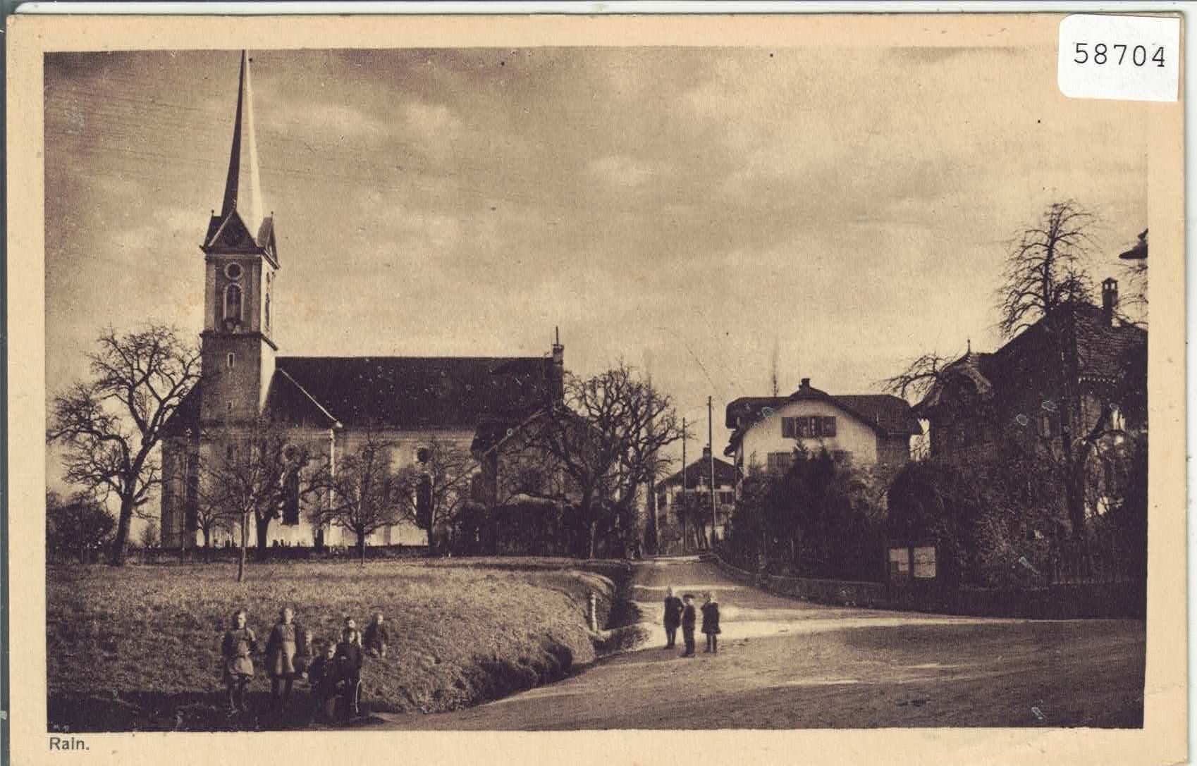 Cartoline postali: Rain - Dorfpartie mit Kirche - animee – Usato da Ettingen venduto da Kartenplanet