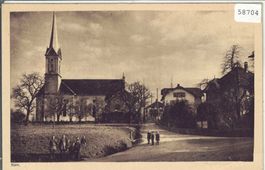 Rain - Dorfpartie mit Kirche - animee