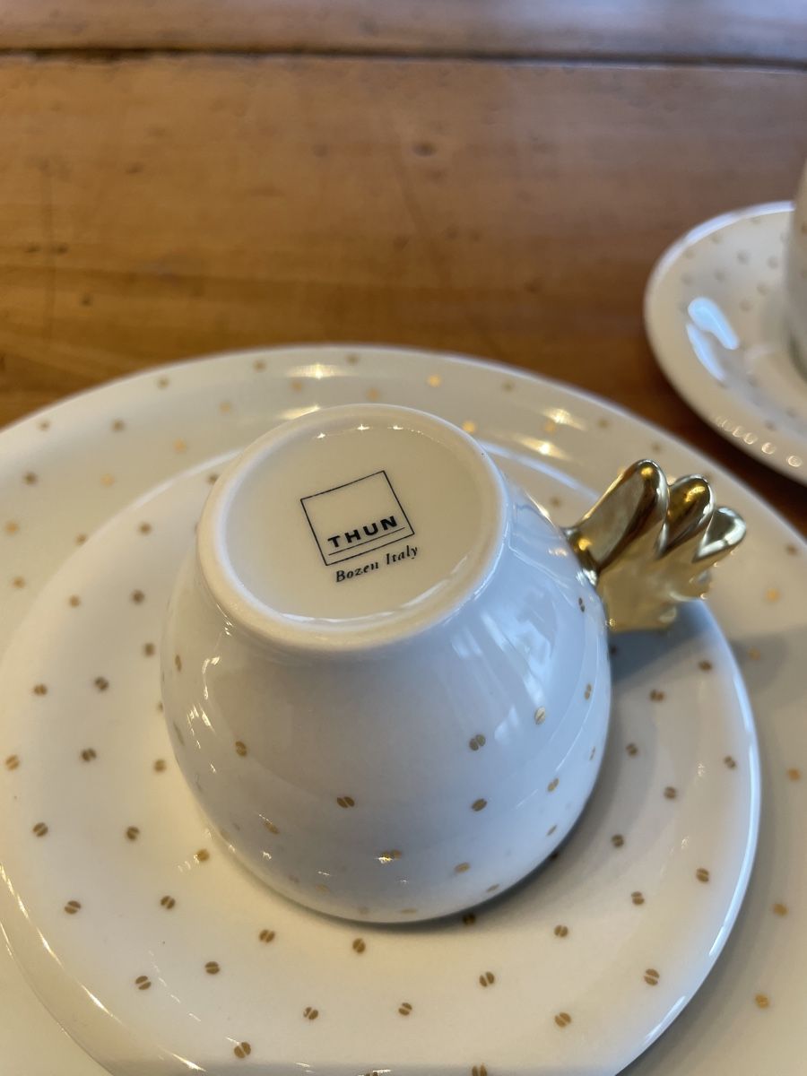 Set di piatti: Kaffeeservice mit Golddekor 2er Set – Nuovo (secondo la descrizione) da Wolfhausen venduto da CHRZOL 2