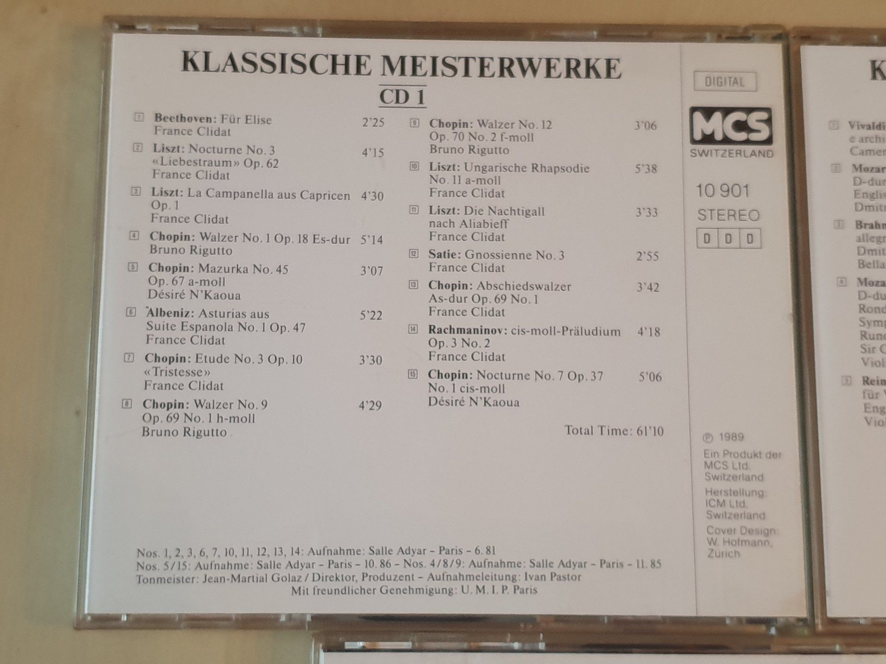 CDs: Klassische Meisterwerke 5 CDs – Gebraucht aus Stansstad von collectorsshop 1
