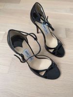 Jimmy Choo Sandalen Schwarz Lack Grösse 37 Sommer Schuh