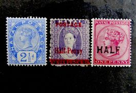 Briefmarken British Natal ungebraucht OG H