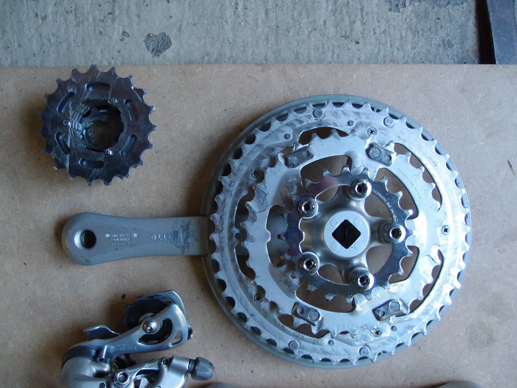 Pezzi di ricambio: Schaltgruppe Shimano 700 CX Groupset – Usato da Wabern venduto da fsba 1