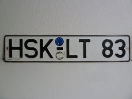 Nummernschild / Auto / Kfz-Kennzeichen Deutschland HSK-LT 83