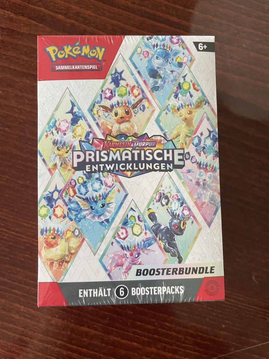 Pokémon Carte collezionabili: Pokemon Prismatic Evolution Booster Bundle DE – Nuovo e nell'imballaggio originale da Wallisellen venduto da ale_v9vd