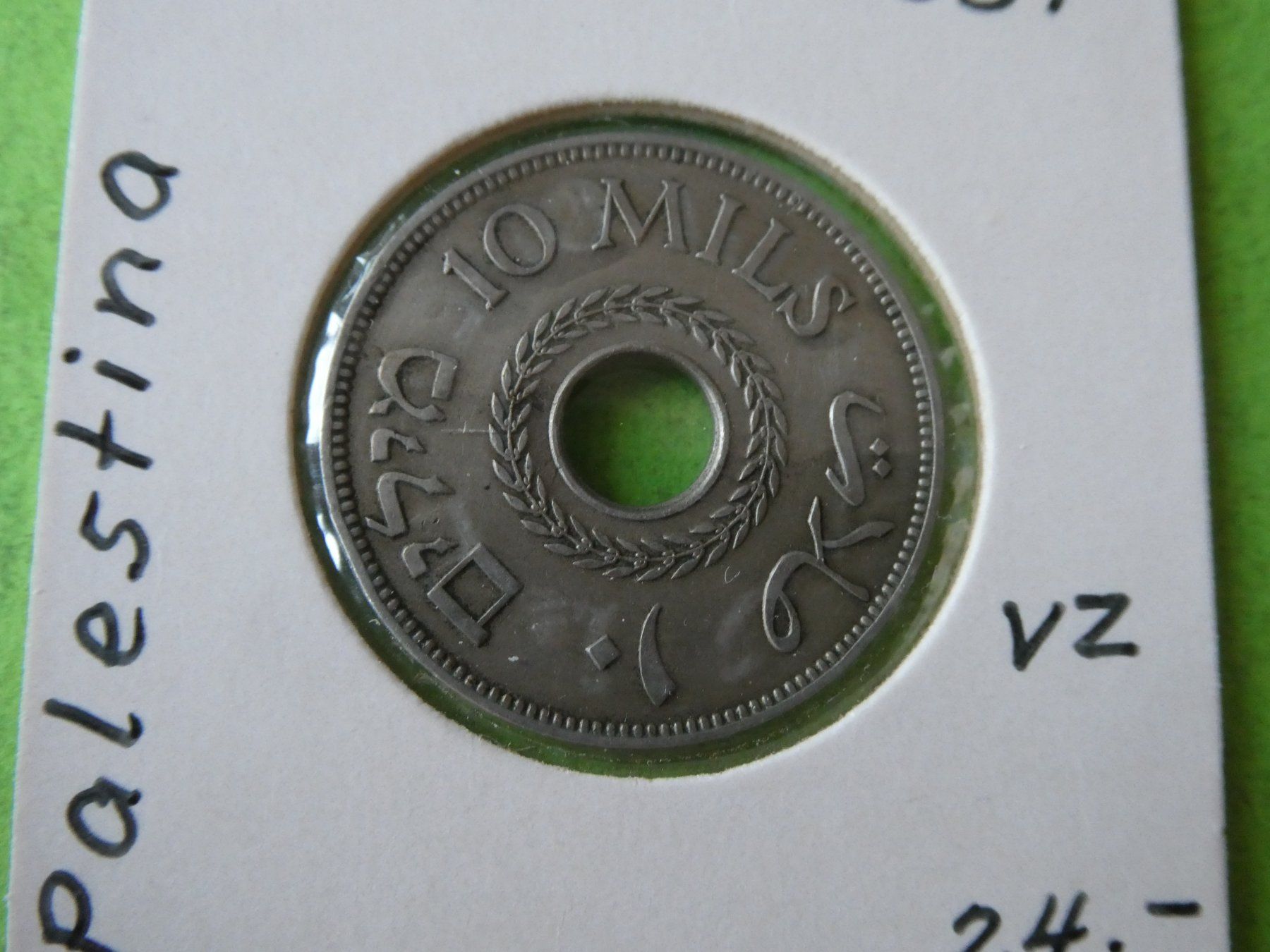 Tutti le monete: Palästina 1937, 10 Mils – Usato da Hinterforst venduto da Rohusri