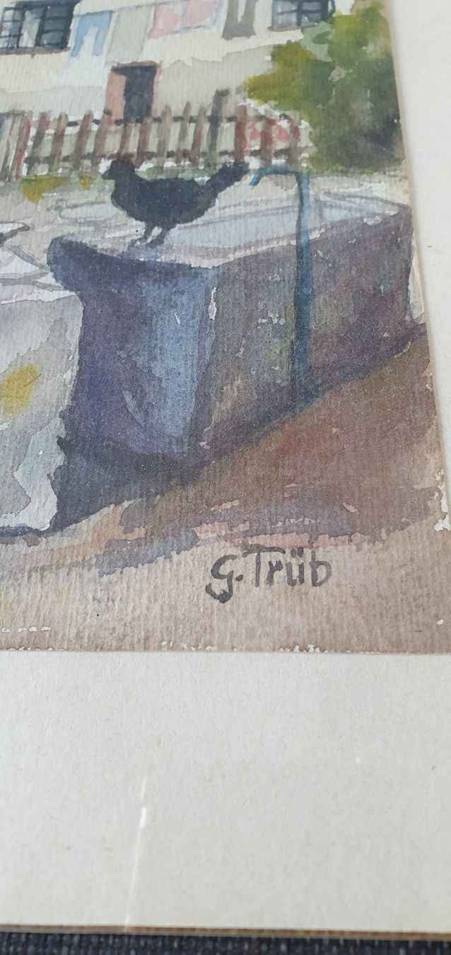 Dipinti: Original g.trüb untersee eines der ersten . – Usato da Mammern venduto da Iten-chris 3