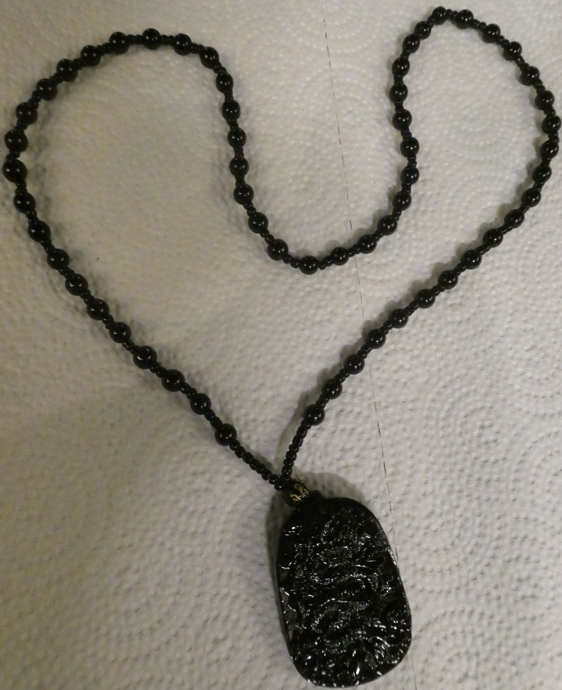 Catenine: Collier en obsidienne avec pendentif dragon – Nuovo e nell'imballaggio originale da Troistorrents venduto da Marion70 4