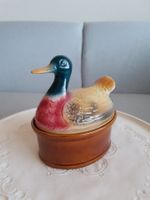 70er Jahre Italien Terrine Ente multicolor Keramik