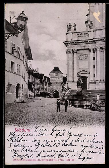 Cartes postales: Solothurn, Kathedrale und Altstadt mit S – D'occasion à Berlin par bartko-reher