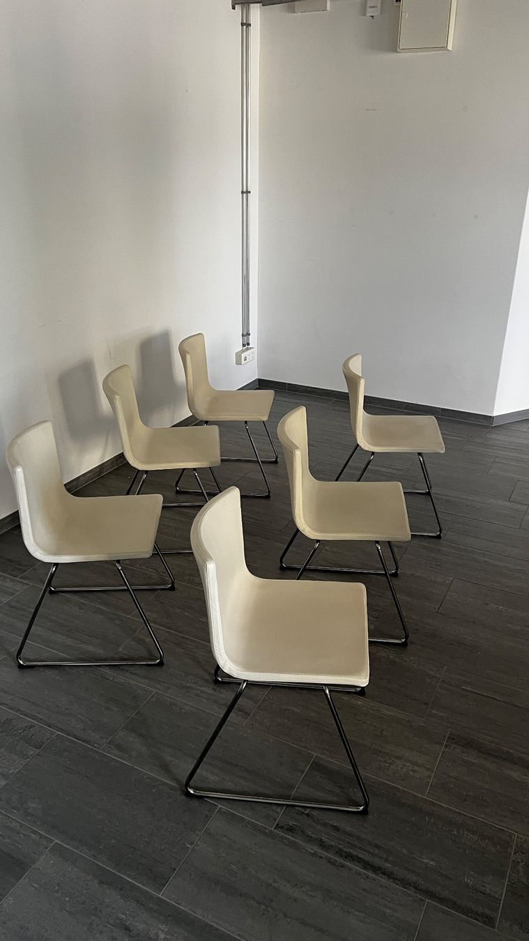 Ikea Sedie: 6 IKEA BERNHARD Lederstühle weiss – Usato da Uster venduto da flow-n-retro 7