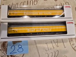 Märklin 48062 -1+2 Großraum-Schiebewandwagen-Set Habbiillnss