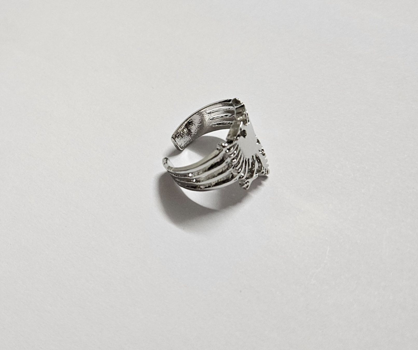 Ringe: Ring mit albanischem Adler chrom / silbrig – Neu und originalverpackt aus Kreuzlingen von RahMal 4
