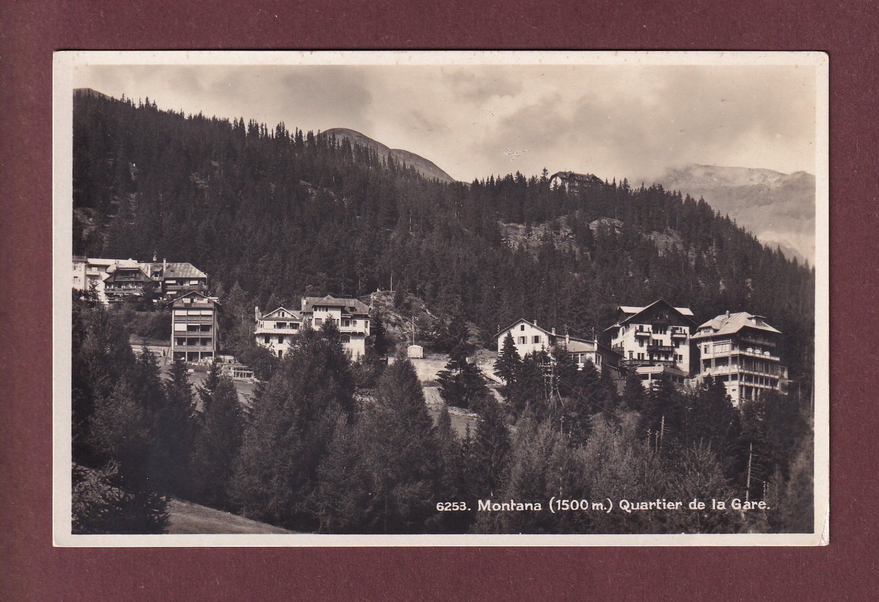 Cartoline postali: MONTANA - Quartier de la Gare – Usato da Pully venduto da nicecards
