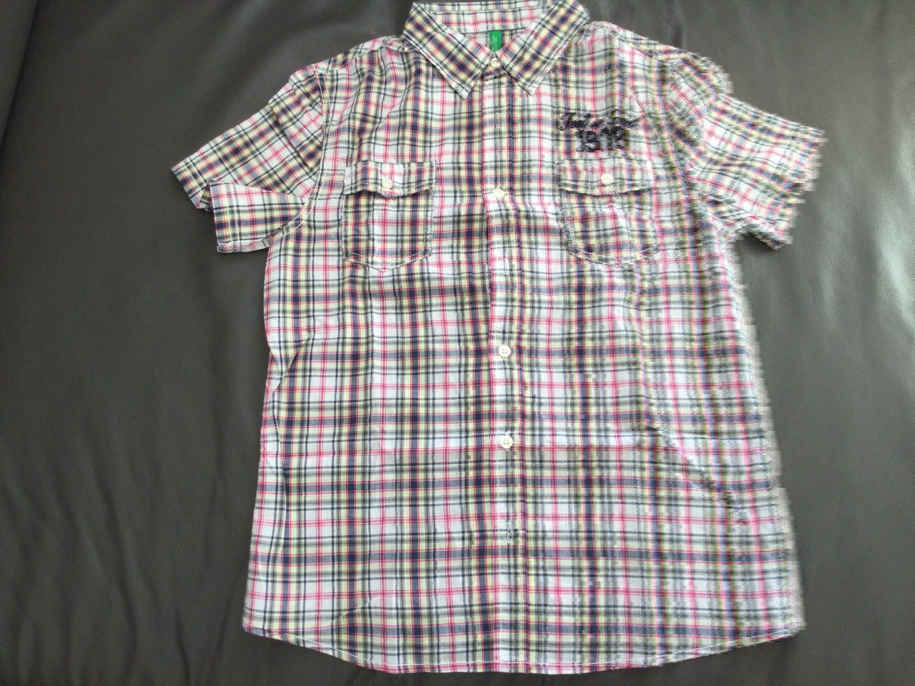 Benetton Camicie, T-shirt & Polo: Lässiges sportlicher kurzarm Hemd – Usato da Horw venduto da Benny017
