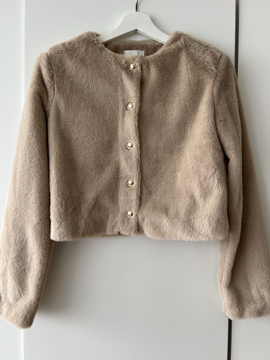 H&M Giacche: H&M Kunstfell Jacke Beige, Grösse XS – Nuovo (secondo la descrizione) da Zürich venduto da anna_ri