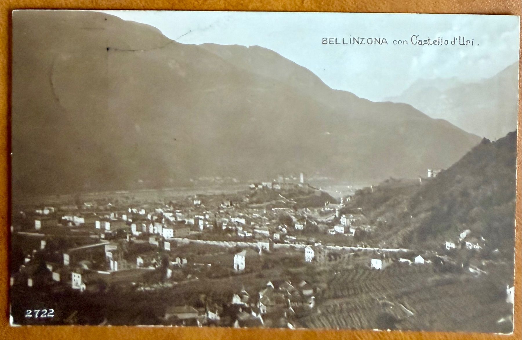Cartoline postali: Bellinzona - Panorama 1915 – Usato da Lutry venduto da Ediego
