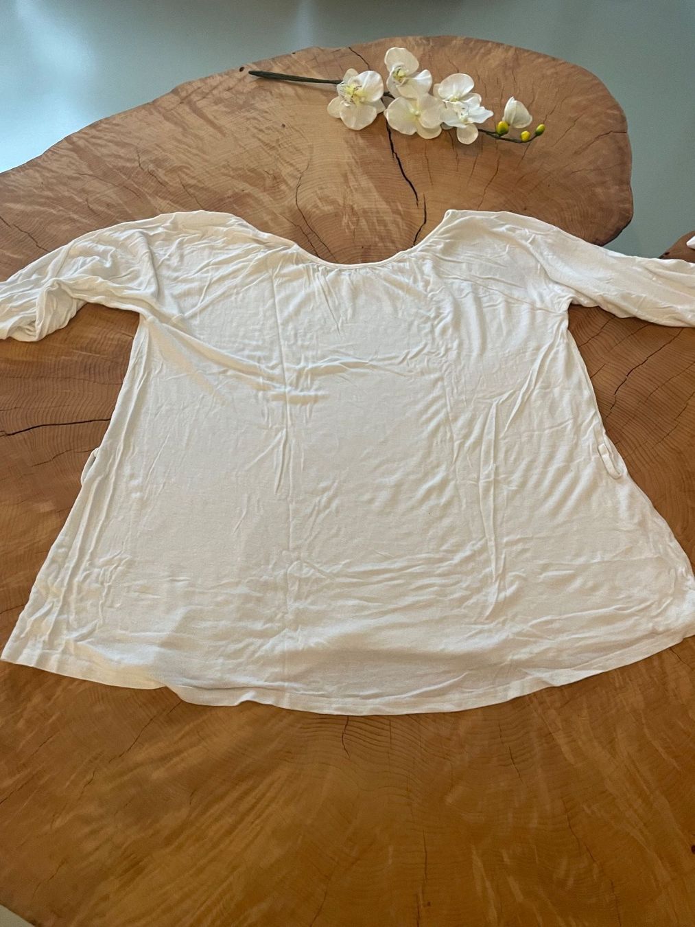 Top: weite weisse Bluse Gr S / Blouse blanche ample – Nuovo (secondo la descrizione) da Zürich venduto da AnnaSa 6