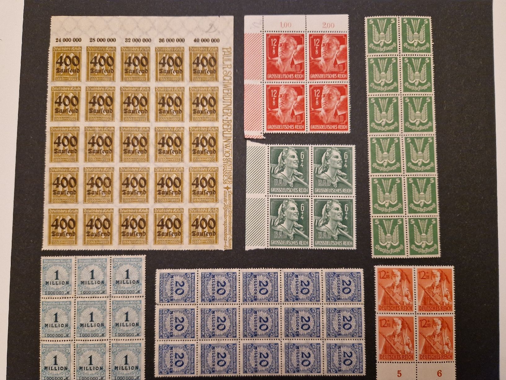 Tutti i francobolli: Deutsches Reich Briefmarken Block Blöcke postfrisch – Nuovo (secondo la descrizione) da St. Gallen venduto da Enrico_SG