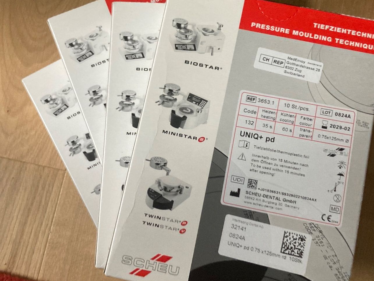 Fogli trasparenti: Paket Scheu UNIQ+ Folien 0.75mm – Nuovo e nell'imballaggio originale da Kaltbrunn venduto da Silberkiste