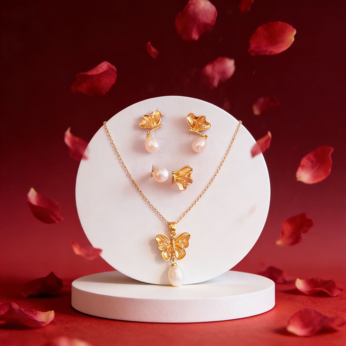 Altri gioielli: Parure Papillon Perlé – Nuovo e nell'imballaggio originale da St-Maurice venduto da Sandrinette123