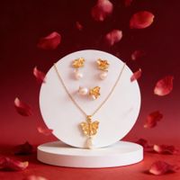 Parure Papillon Perlé
