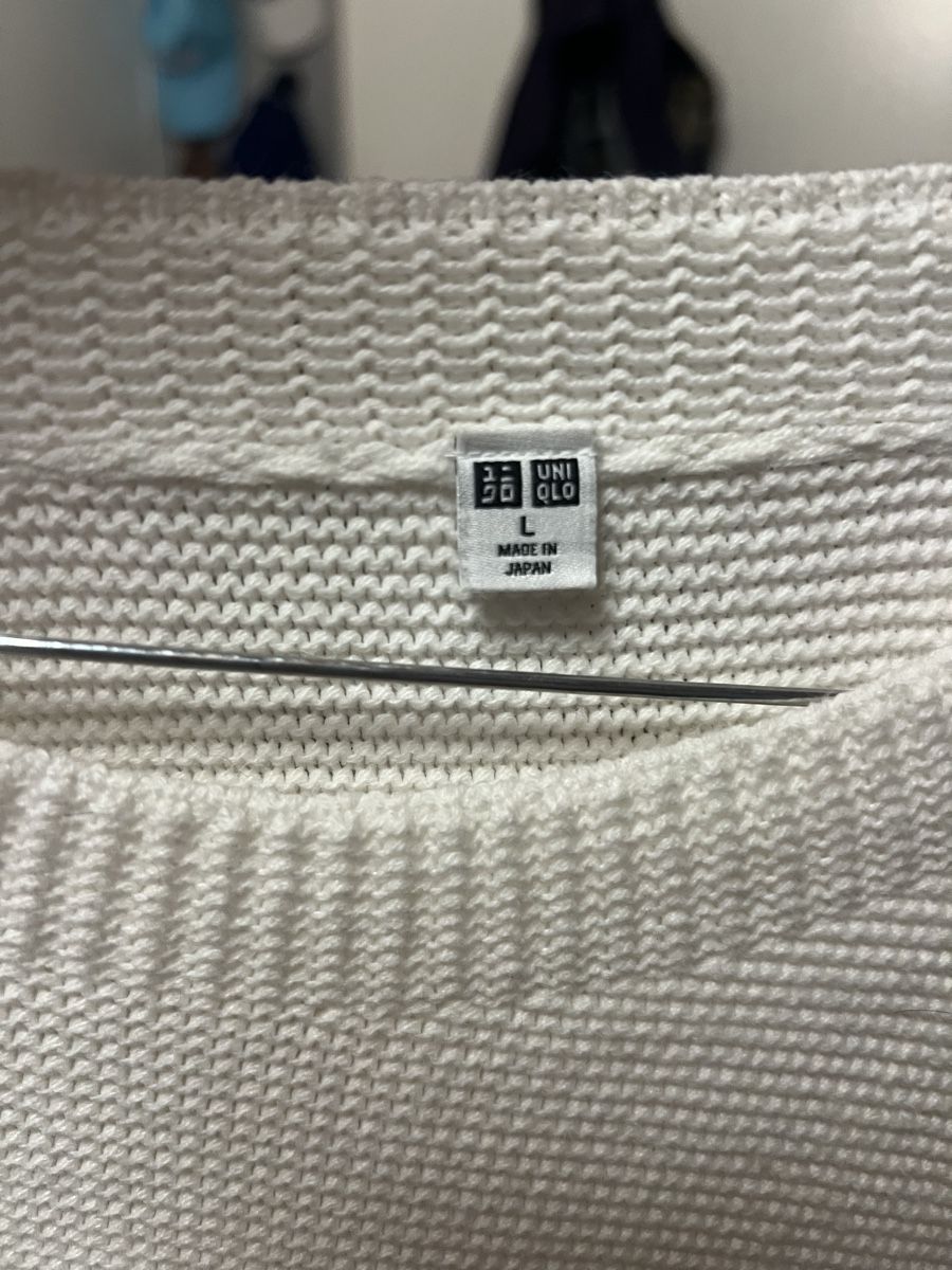 Pullover & Sweatshirts: Pull-over Uniqlo blanc taille L – Gebraucht aus Villars-Ste-Croix von Maaaat 1