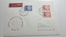1959 FDC Express PTT Konferenz Montreux
