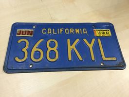 Kalifornisches Nummernschild 1982, 368 KYL