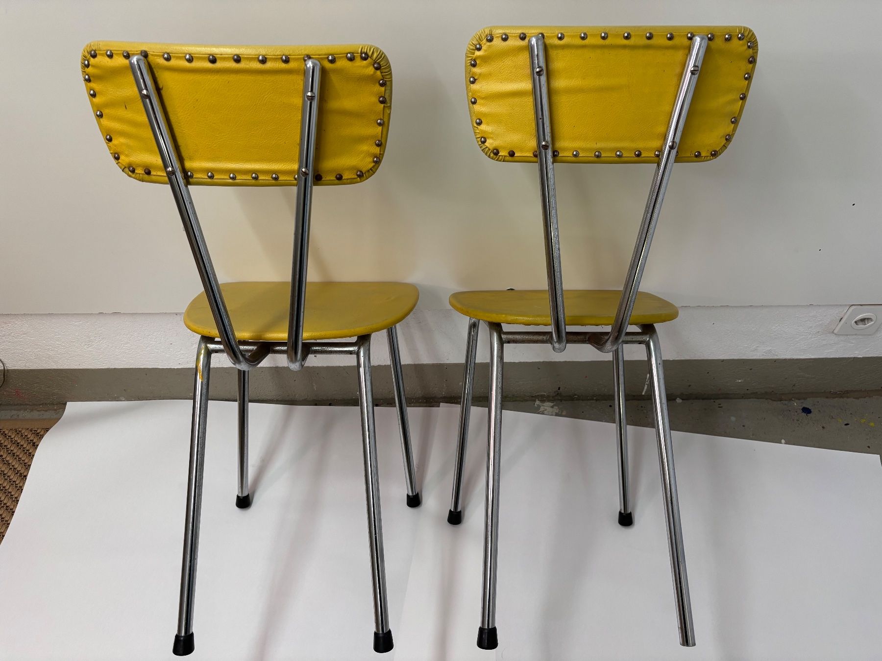 Stühle: Vintage Retro Küchenstuhl gelb – Gebraucht aus Zürich von Christina007 1