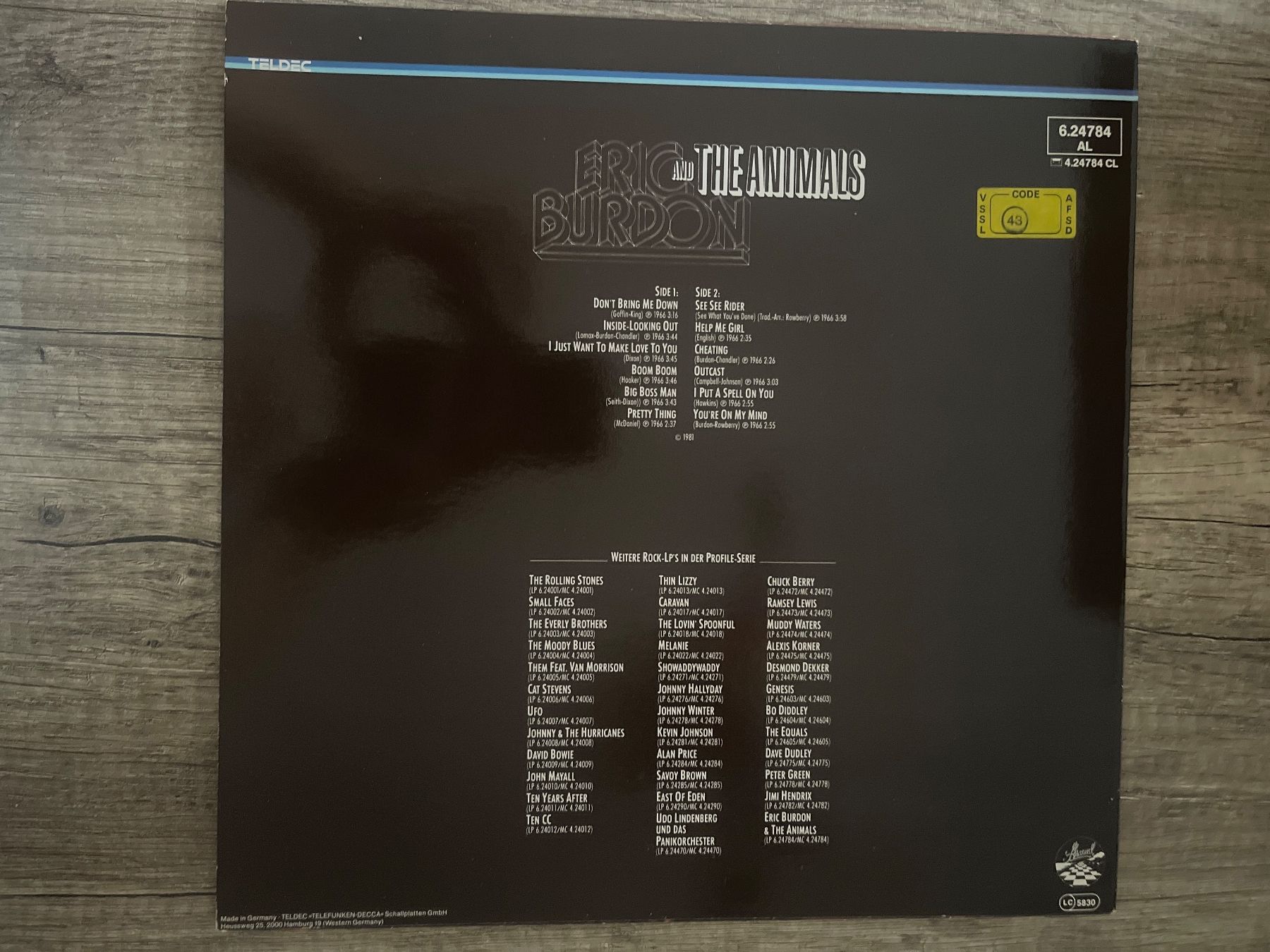 Schallplatten: A862/Eric Burdon & The Animals – Gebraucht aus Frutigen von Philippe_jsp 1