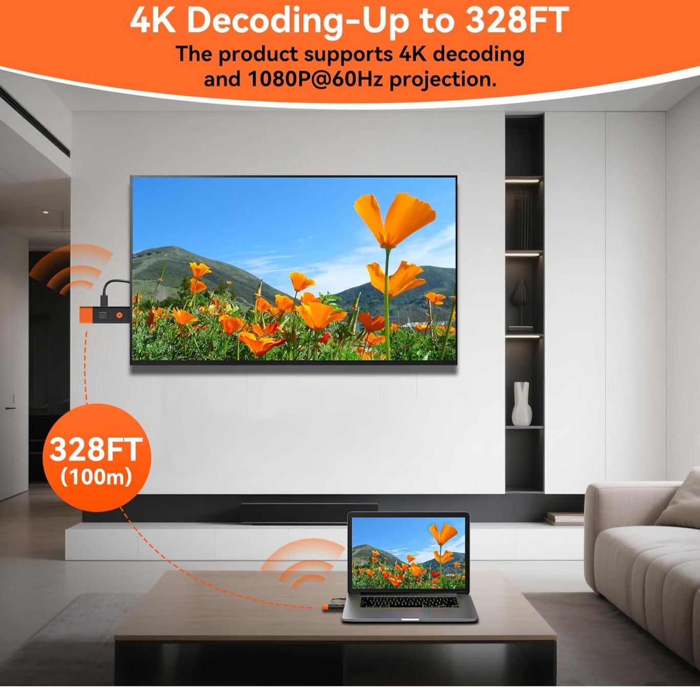 Adapter: Wireless HDMI Sender & Empfänger 4K120Hz – 4K Decoding, – Neu und originalverpackt aus Winterthur von Pcline1 2