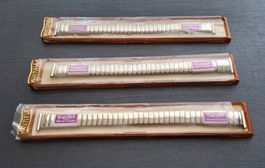 3 Stück Uhrenband MULTIFLEX silberfarbig (Bandanstoss:14 mm)