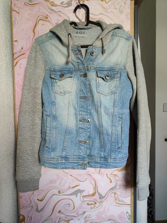 Jeansjacke EDC mit Kapuze Gr. XS