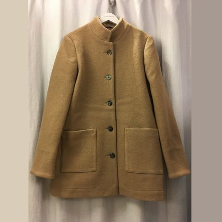 B.M. Company Übergangs Jacke beige Woll Boucle Gr 38