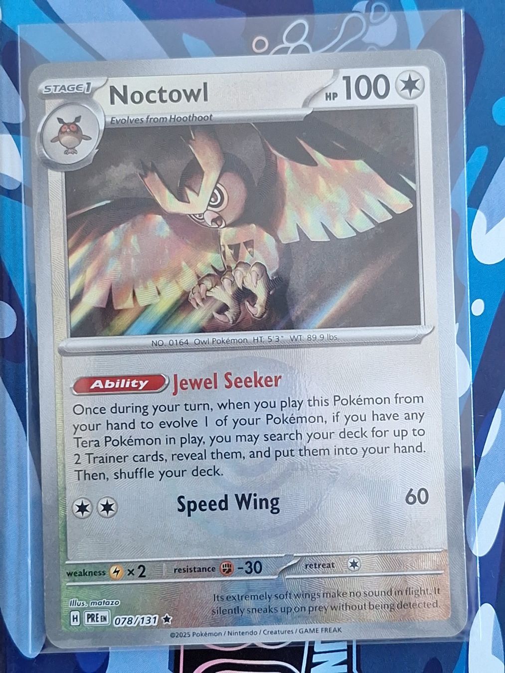 Pokémon Cartes à collectionner: Noctowl - Pokeball Reverse Holo - Prismatic Evolution #5Ord – D'occasion à Altstätten SG par GGsGameshop