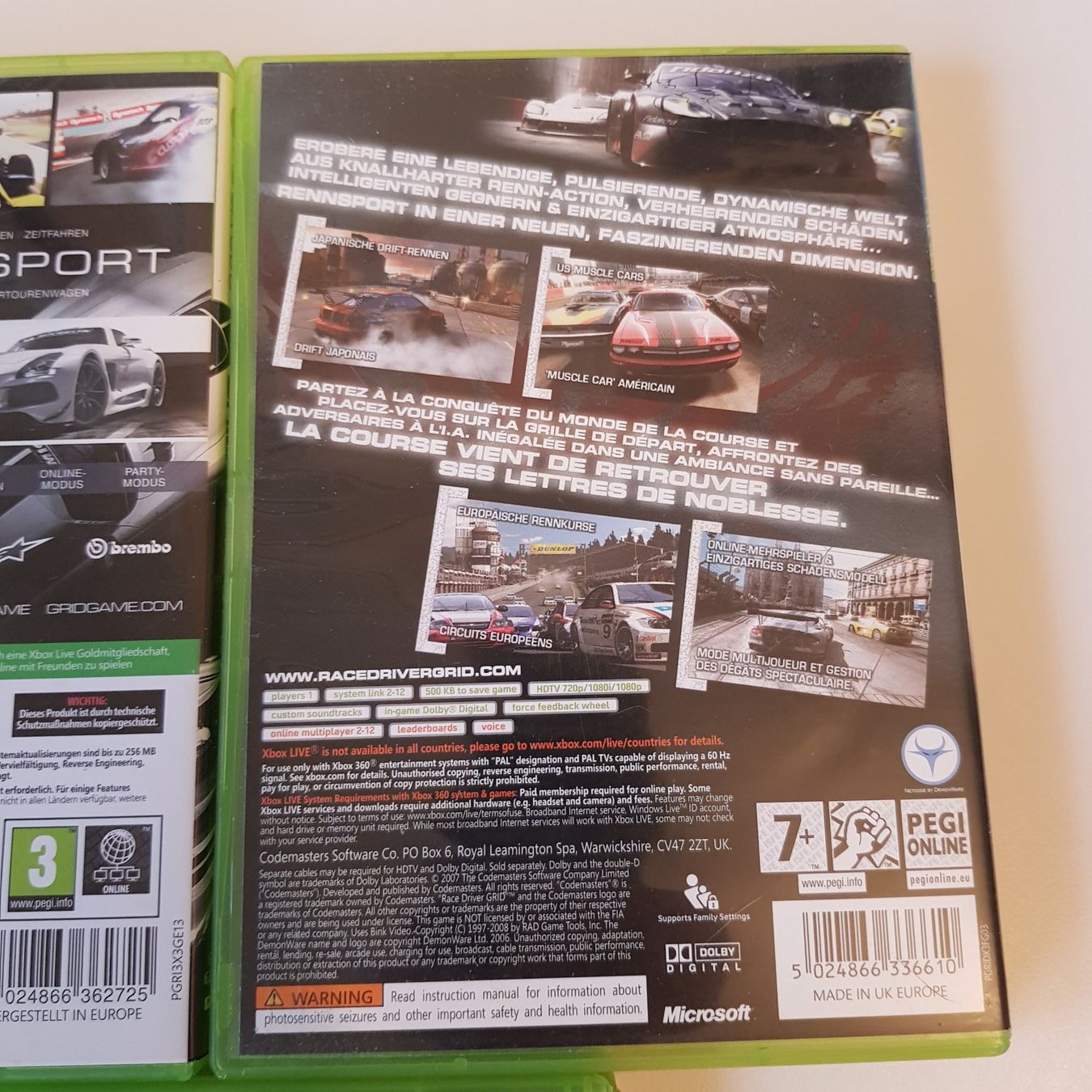 Microsoft Jeux: Grid - Games /Xbox 360 – D'occasion à Münchenstein par 2DGames 2