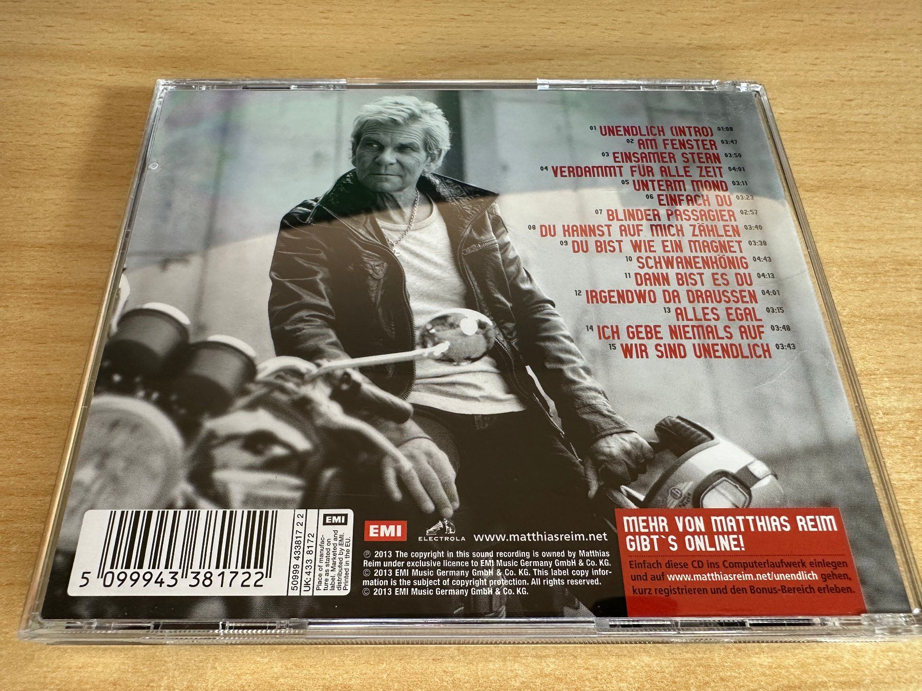 CD: L2 Matthias Reim – Unendlich – Usato da Rikon im Tösstal venduto da Alpenmutz 1