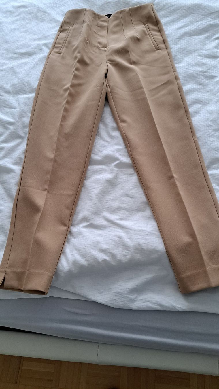 Pantaloni: Stoffhose, Gr. 34, dunkles beige – Usato da Waldkirch venduto da alwiwasg 2