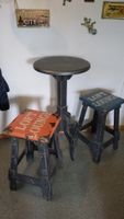 Bartisch + 3 Stühle Loft Lounge Vintage Industrie-Look