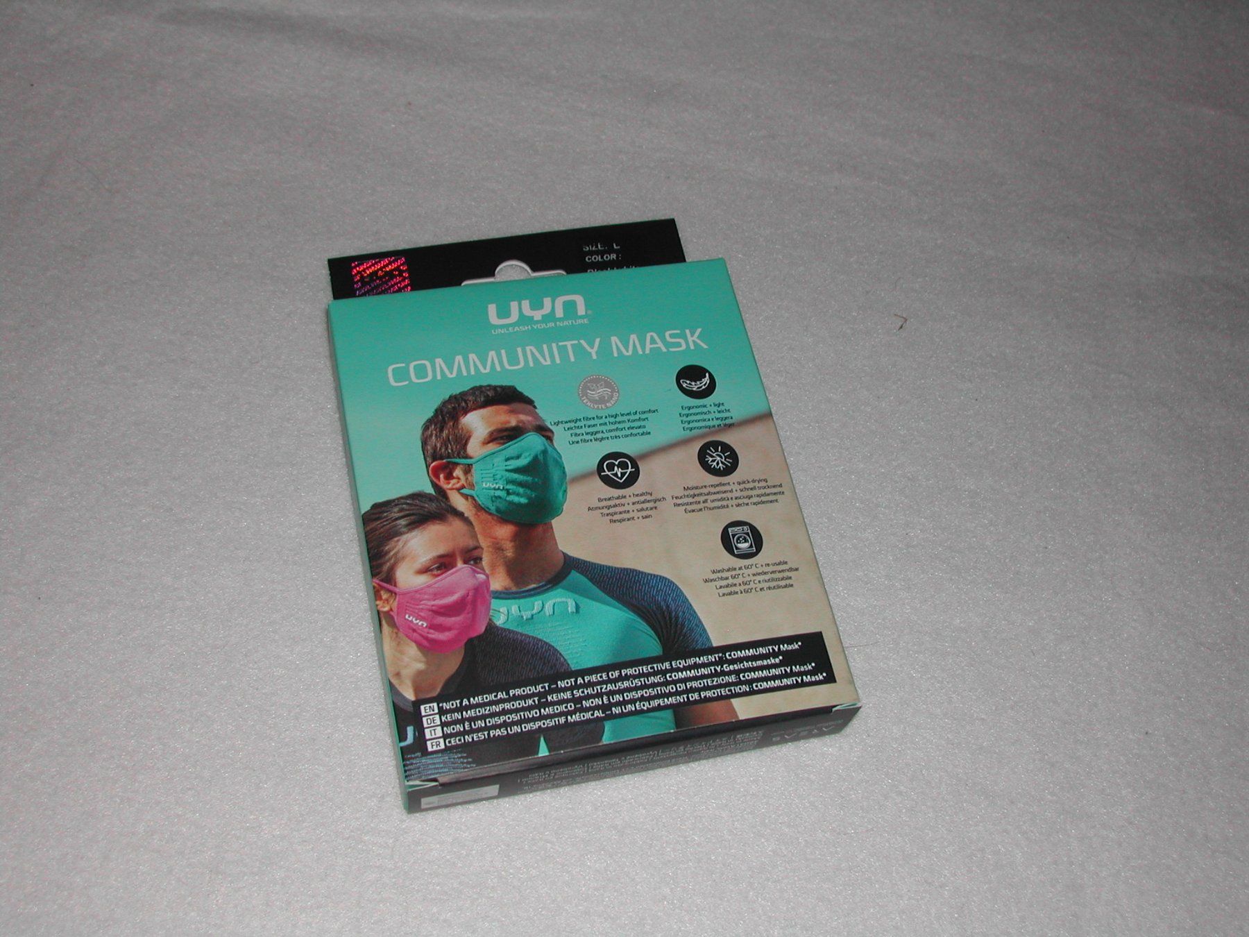 Protezione per viso e udito: COMMUNITY MASK IN SCHWARZ VON UYN – Nuovo e nell'imballaggio originale da Trun venduto da Romi066