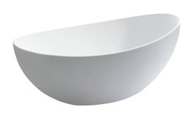 Freistehende Badewanne Mineralguss matt Barca 166