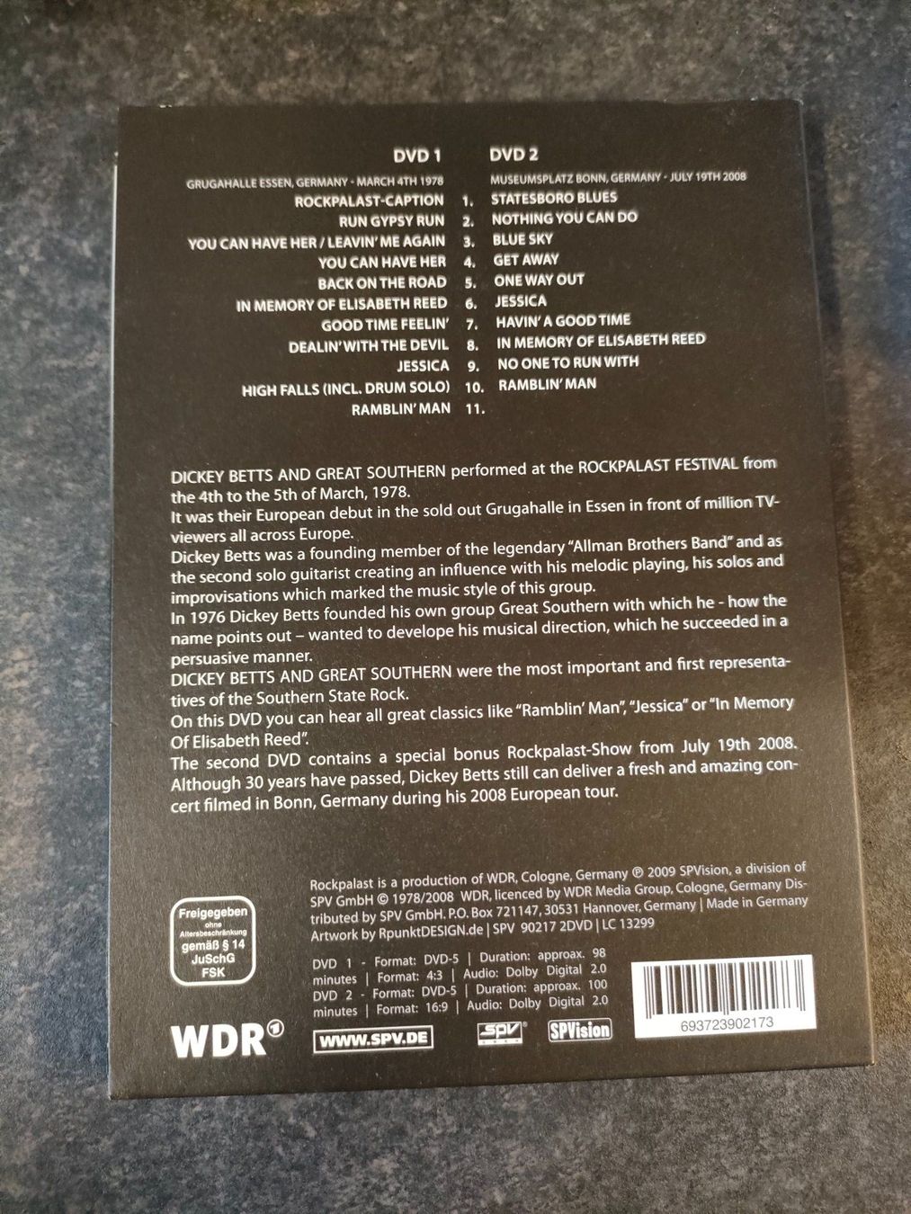 Tutti i DVDs: Dickey Betts & Great Southern  Rockpalast – Usato da Rheineck venduto da han_c85z 1